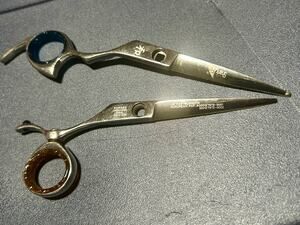 Swivel Shears Shark Fin Professional Stainless steel used pre-owned As-is PARTS